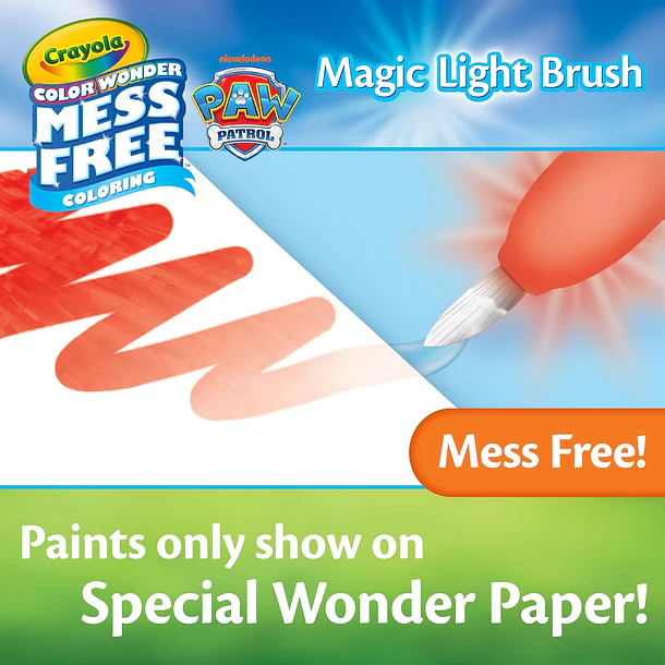 Crayola Color Wonder Mess Free - Pincel Mágico Luminoso Patrulha Pata 4