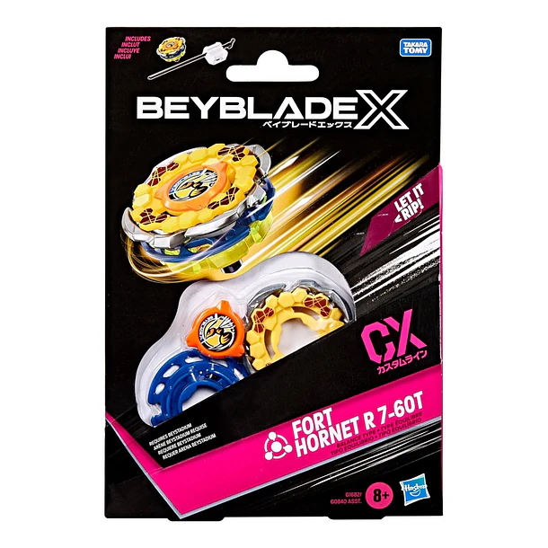 Beyblade X - Pião e Lançador Fort Hornet R 7-60T 1