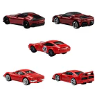 Hot Wheels - Pack 5 Veículos Ferrari 3
