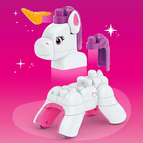 Mega Bloks - Unicórnio Encantador para Construir 3