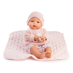 Boneca Bimba 37 cm com Manta Acolchoada