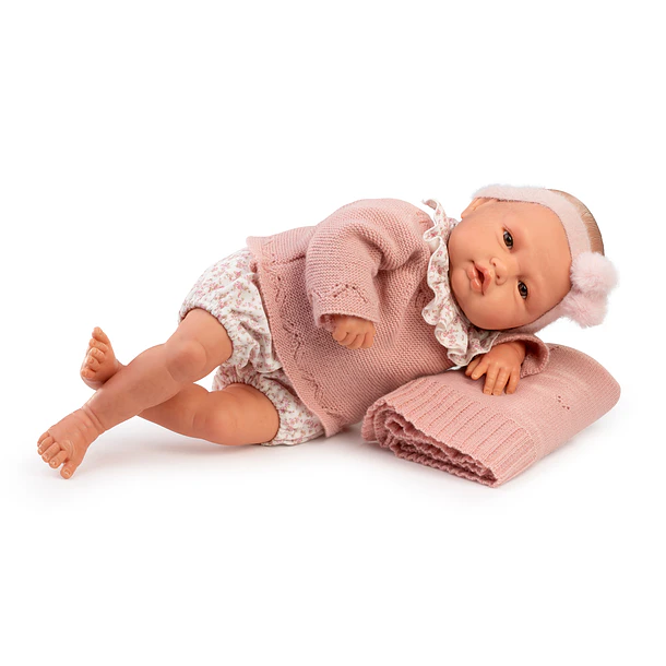 Boneca Reborn Baby Love 50 cm Conjunto de Malha 3