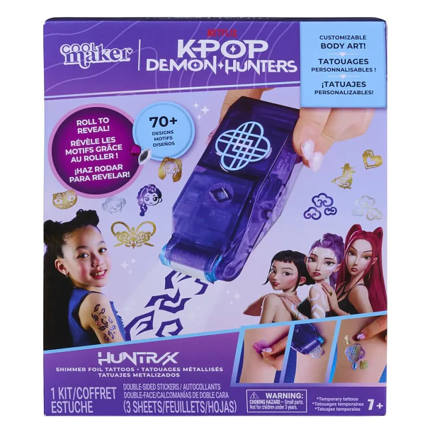 Cool Maker - K-Pop Demon Hunters Tattoo Body Art 1