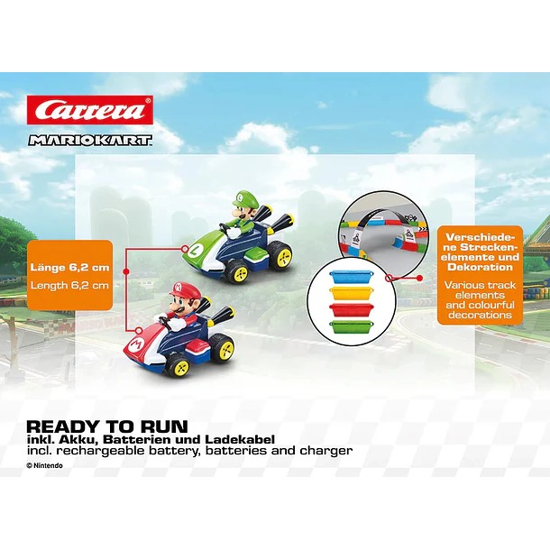 Carrera - Mario Kart Tabletop Racing Set Mario & Luigi RC 5