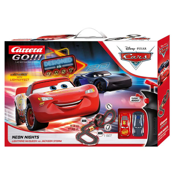 Carrera Go!!! - Pista Cars Neon Nights Lightning McQueen vs. Jackson Storm 1