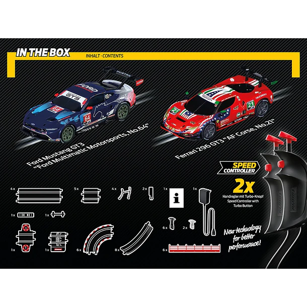 Carrera Go!!! - Pista GT Powerplay Ford Mustang GT3 vs. Ferrari 296 GT3 5