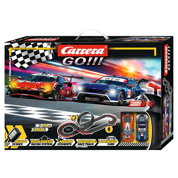 Carrera Go!!! - Pista GT Powerplay Ford Mustang GT3 vs. Ferrari 296 GT3 1