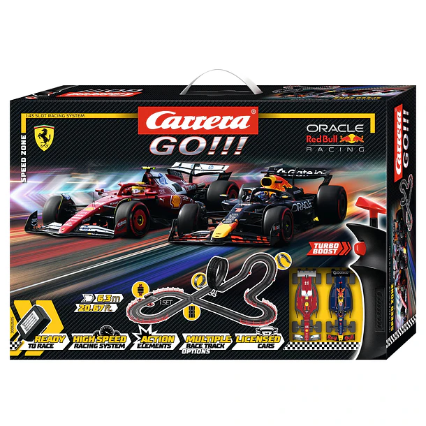 Carrera Go!!! - Pista Speed Zone F1 Ferrari SF-25 vs. Red Bull Racing RB21 1