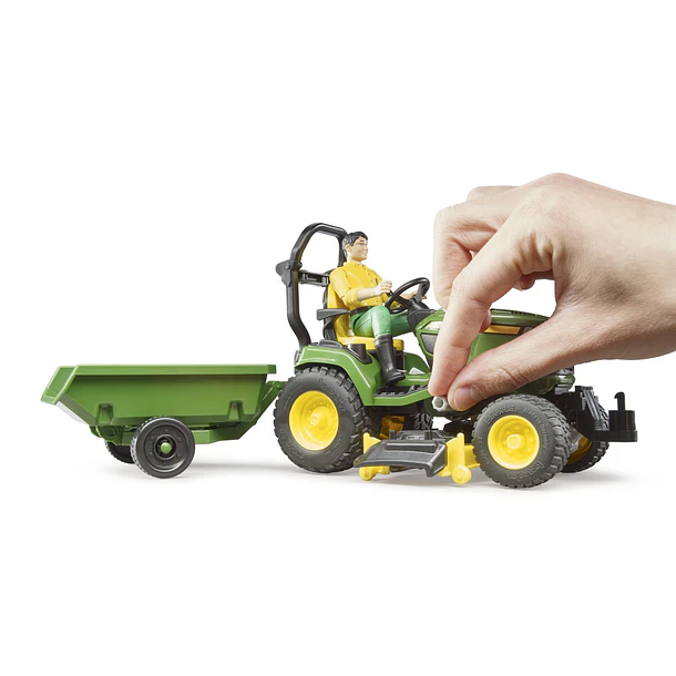 Tractor John Deere Cortador Relva com Reboque 5