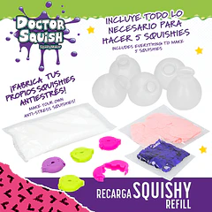 Doctor Squish - Pack 5 Bolas Squishy Recarga