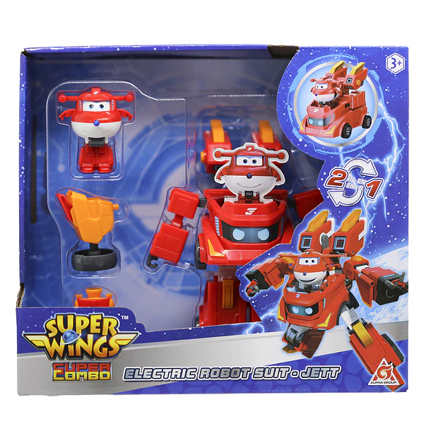 Super Wings - Jett Robot Suit Transformável 1