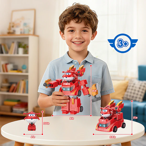 Super Wings - Jett Robot Suit Transformável 7