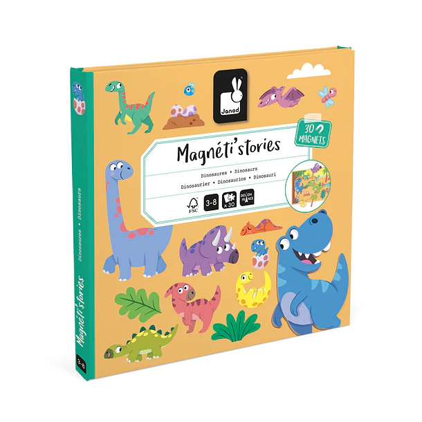 Livro Histórias Magnéticas - Dinossauros 1