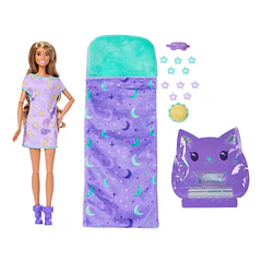 Barbie Party Unboxed - Sleepover Reveal Purple