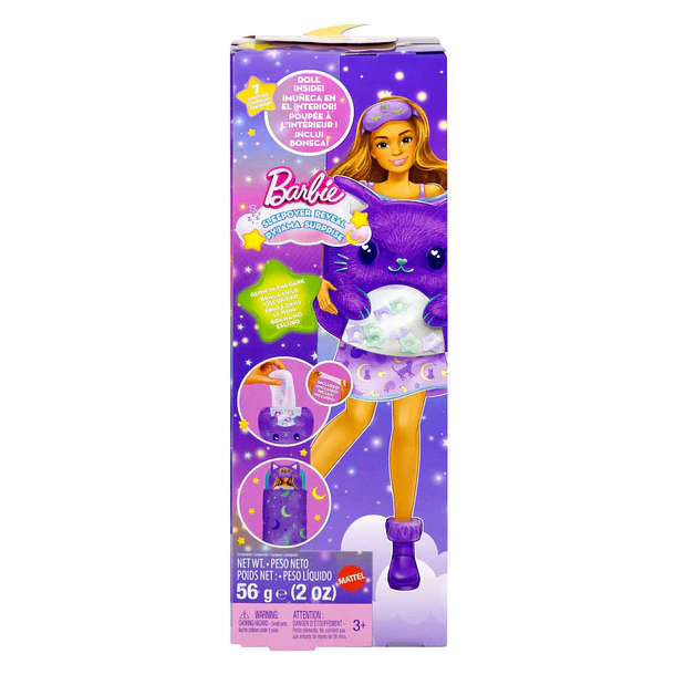 Barbie Party Unboxed - Sleepover Reveal Purple 1