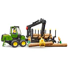 Trator John Deere 1210E Forwarder com 4 Troncos e Pinça 2