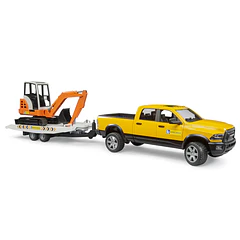 Carrinha RAM Aluguer com Mini Escavadora