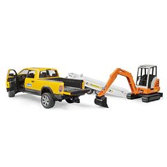Carrinha RAM Aluguer com Mini Escavadora