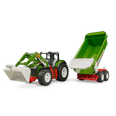 Trator Roadmax com Carregador Frontal e Reboque Bascula
