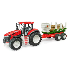 Trator Roadmax com Atrelado e 3 Troncos