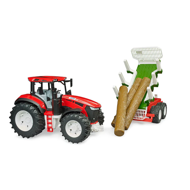 Trator Roadmax com Atrelado e 3 Troncos 2