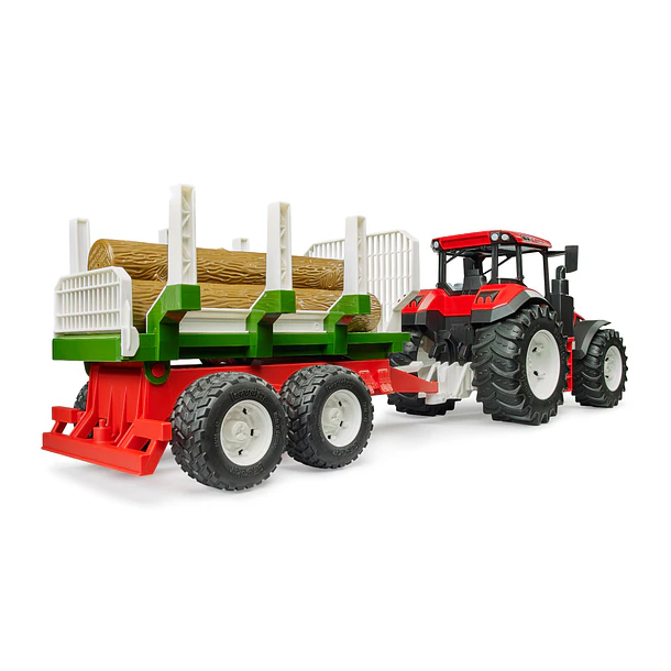 Trator Roadmax com Atrelado e 3 Troncos 4
