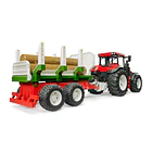 Trator Roadmax com Atrelado e 3 Troncos 4