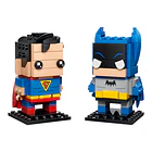 BrickHeadz - Figuras de Superman e Batman da Era Dourada 2