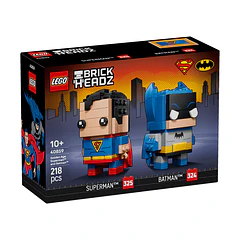 BrickHeadz - Figuras de Superman e Batman da Era Dourada