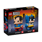 BrickHeadz - Figuras de Superman e Batman da Era Dourada 1