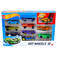 Hot Wheels - Pack 10 Veículos