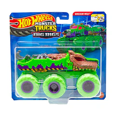 Hot Wheels Monster Trucks Big Rigs - Wreckin' Wolf