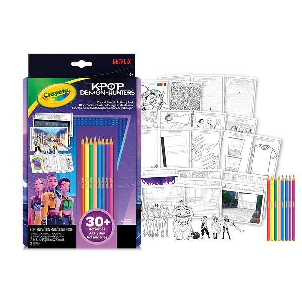 Crayola - Álbum de Atividades para Colorir K-POP Demon Hunters 2