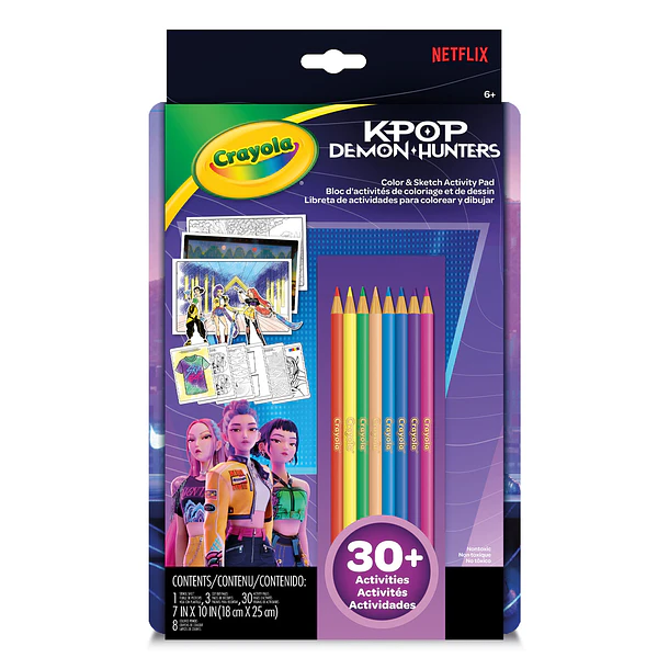 Crayola - Álbum de Atividades para Colorir K-POP Demon Hunters 1