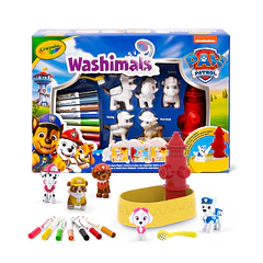 Crayola Washimals - Pintar Patrulha Pata com Banheira Boca de Incêndio