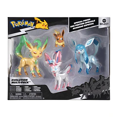 Pokémon Select - Evolution Multi-Pack Eevee + Leafeon + Glaceon + Sylveon