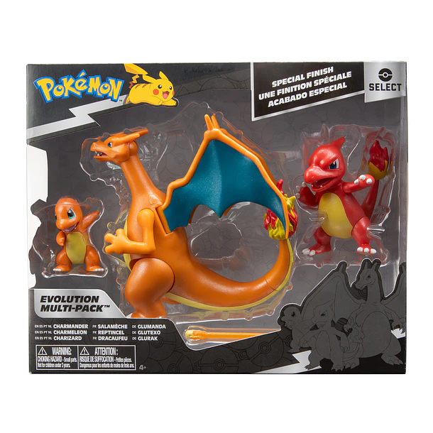 Pokémon Select - Evolution Multi-Pack Charmander + Charmeleon + Charizard 1