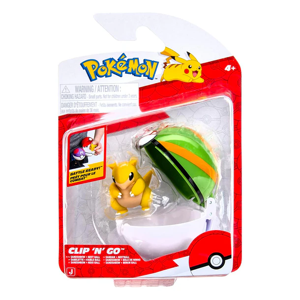 Pokémon Clip 'N' Go - Sandshrew + Nest Ball 1