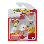 Pokémon - Battle Figure Set Dedenne + Lycanroc + Ninjask 1