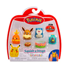 Squish a Long Pokémon - Mini Squish Eevee + Snorlax + Bellibolt + Torchic