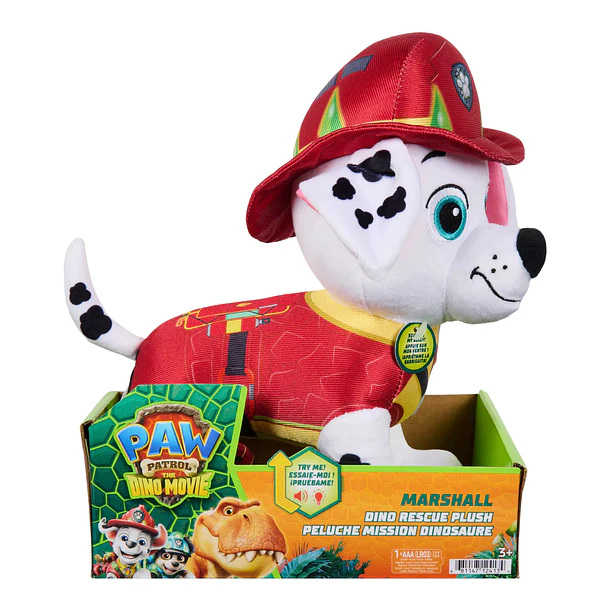 Patrulha Pata the Dino Movie - Peluche Marshall 25cm 1