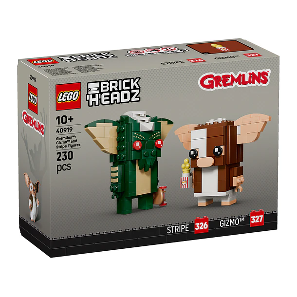 BrickHeadz - Figuras de Gizmo e Stripe dos Gremlins 1