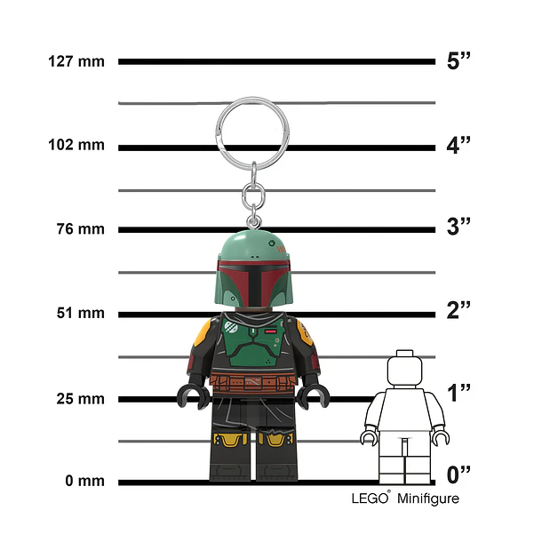 Porta-chaves com Lanterna Boba Fett 4