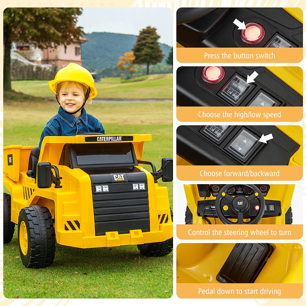 Caterpillar Dump Truck 12V 6