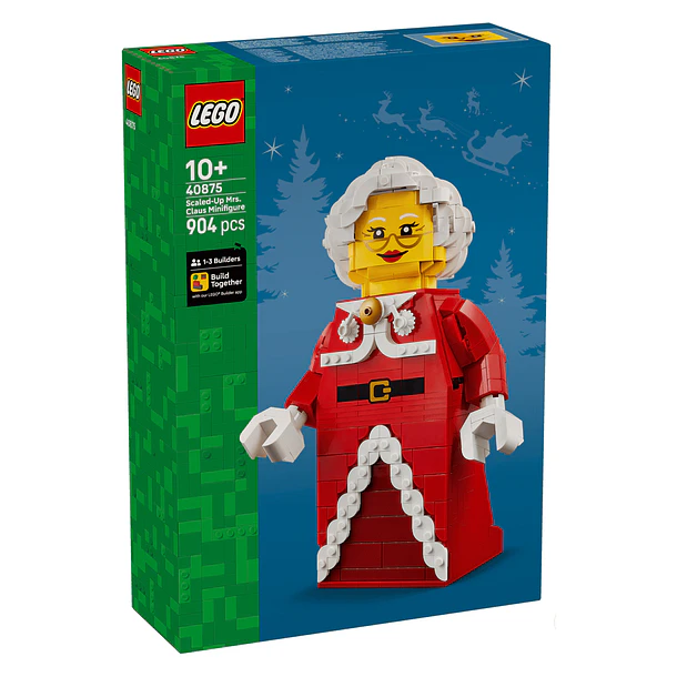 Minifigura Aumentada de Mãe Natal 1