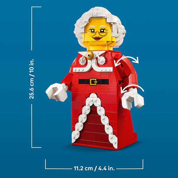 Minifigura Aumentada de Mãe Natal 4