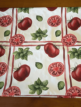 mantel tomate albahaca