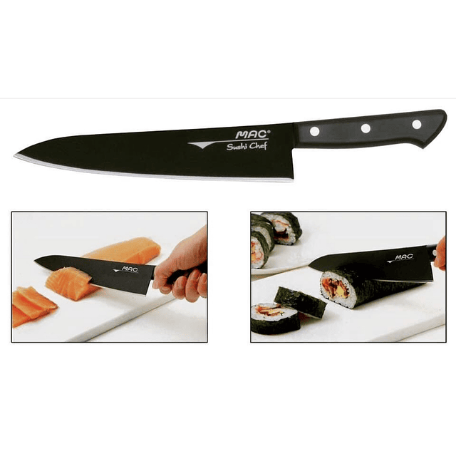 BF HB – 85, Chef’s Knife 21,5 cms  (Black nonstick coating), 180mm blade long  Black Fluorine Coated Series