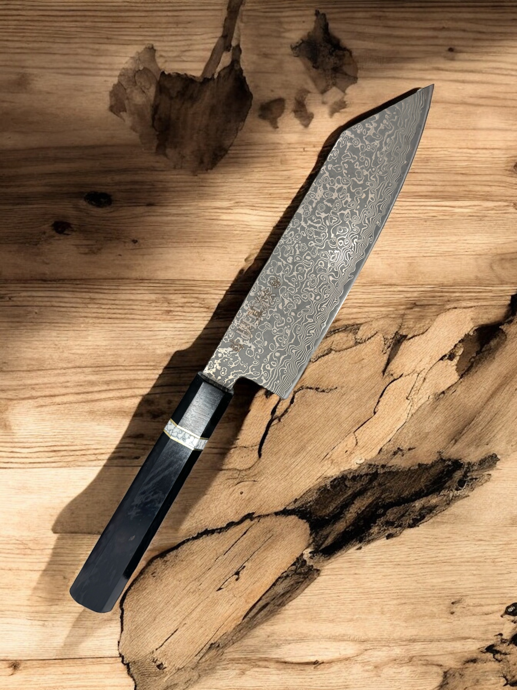 Kiritsuke Acero Damasco Dark Ebony