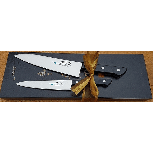 Juego de cuchillos H-20 MAC Chef de 2 piezas (HB-70 y HB-55) LIMTED EDITION 60 años MAC